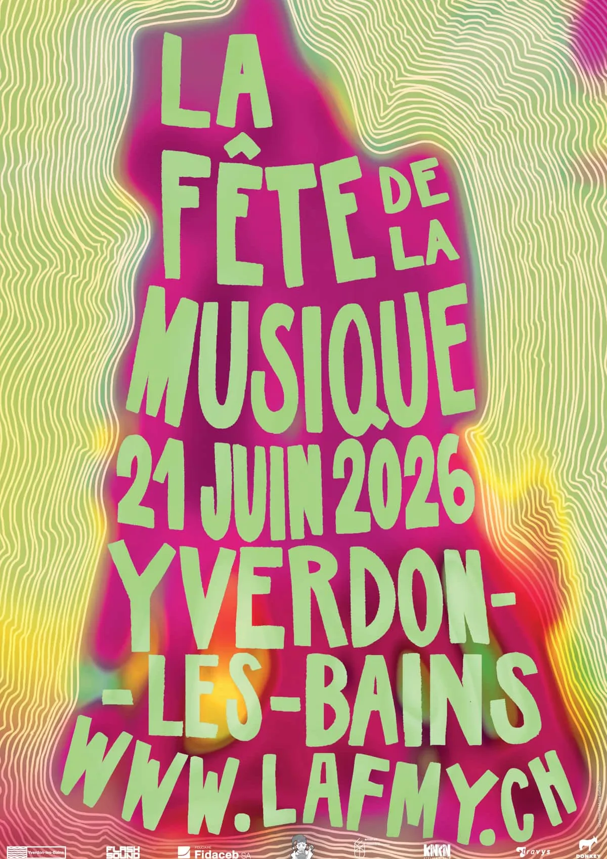 Affiche de Fête de la Musique d'Yverdon-les-Bains 2026